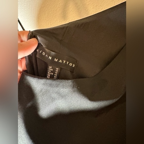 AIDAN MATTOX One-Shoulder Beaded Midi Dress - Picture 13 of 15